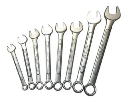 PEDROS - KIT (8PCS) LLAVE ESTRELLA/BOCA